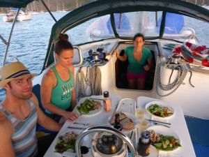 Dinner aboard GITANA, March 2014